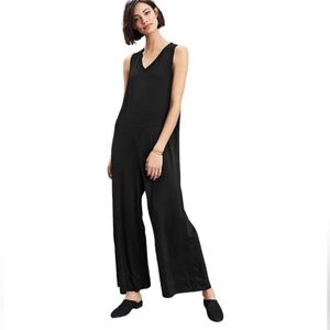 NWT Eileen Fisher Viscose Black Jumpsuit